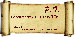 Pandureszku Tulipán névjegykártya